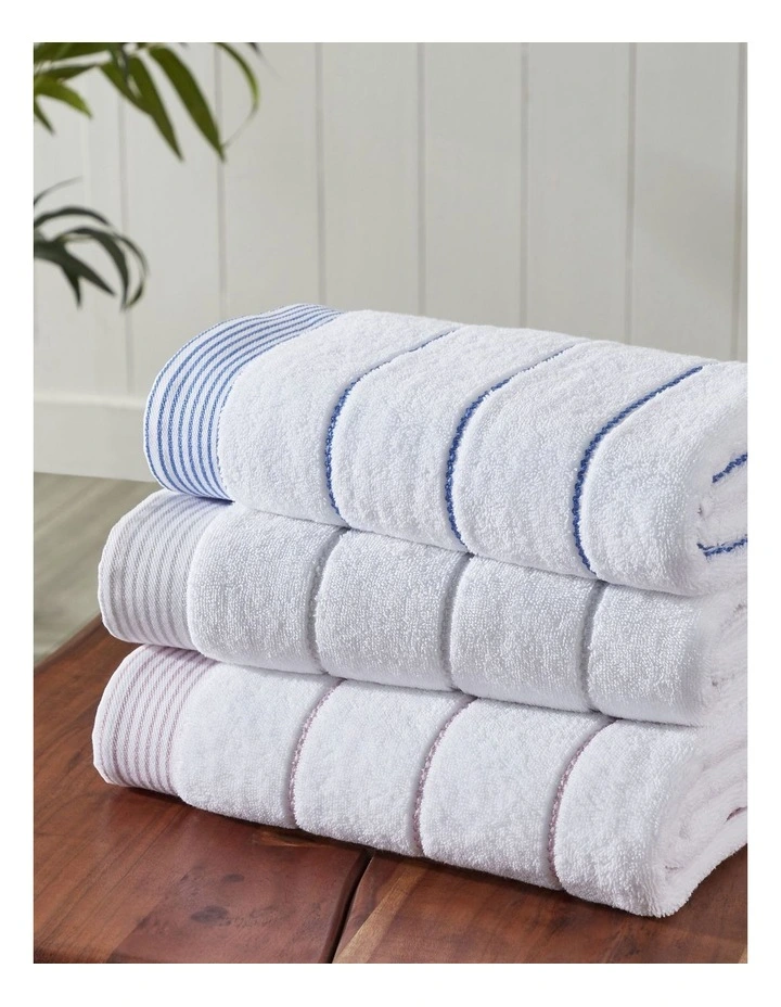 Dallas Micro Cotton Bath Towel in Blue image 2