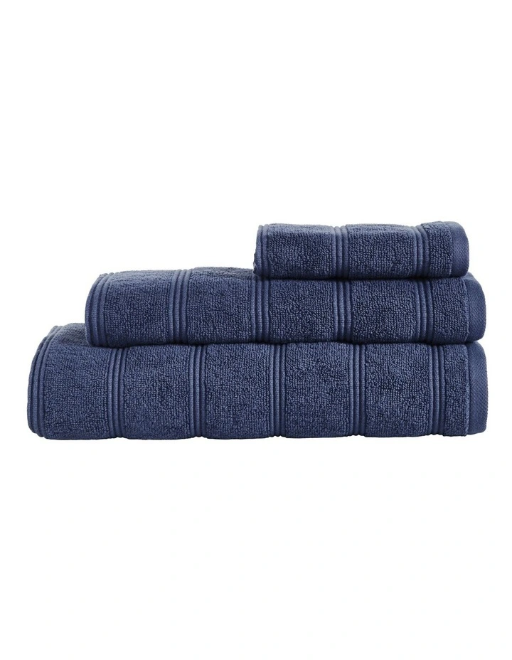 Gosford Towel Range in Navy image 3