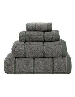 Geneva Towel Range in Charcoal