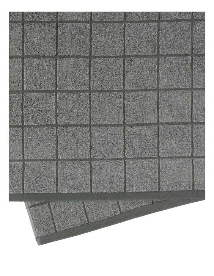 Geneva Towel Range in Charcoal image 2