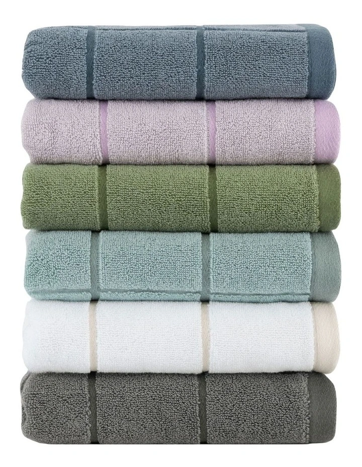 Geneva Towel Range in Charcoal image 3