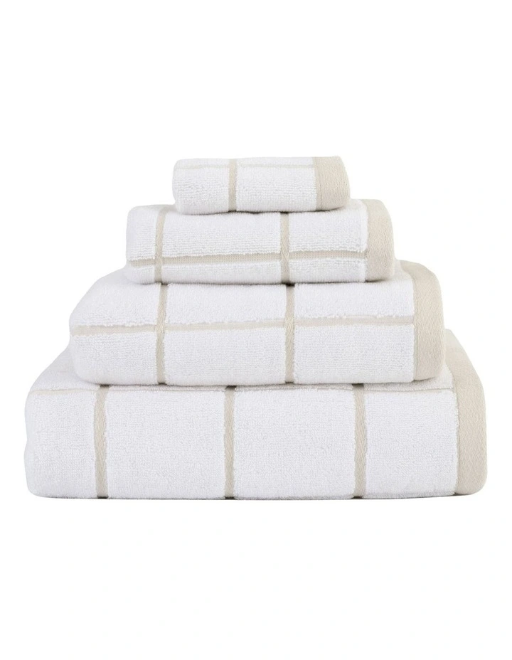 Geneva Towel Range in Coconut image 1
