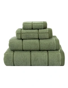 Geneva Towel Range in Light Olive