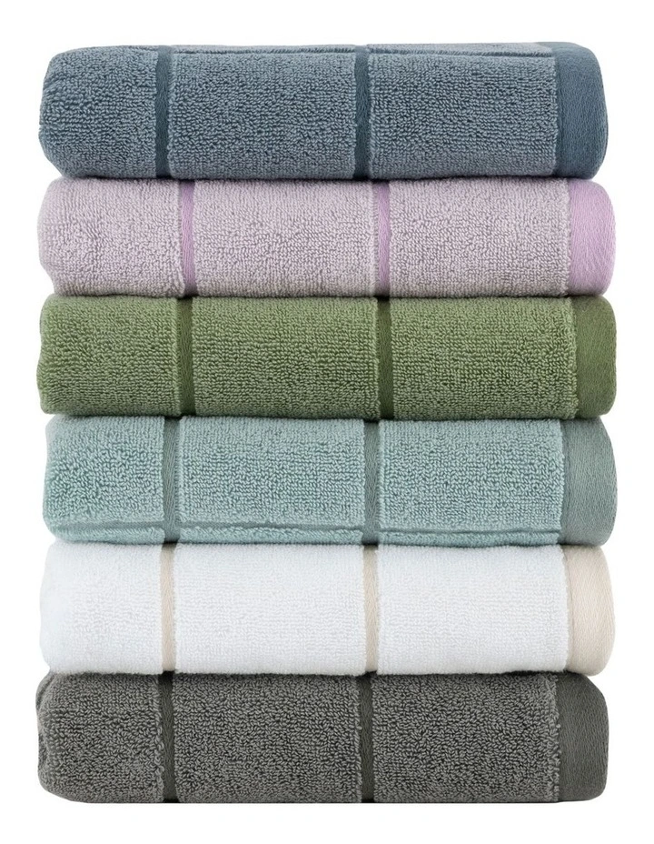 Geneva Towel Range in Light Olive image 3