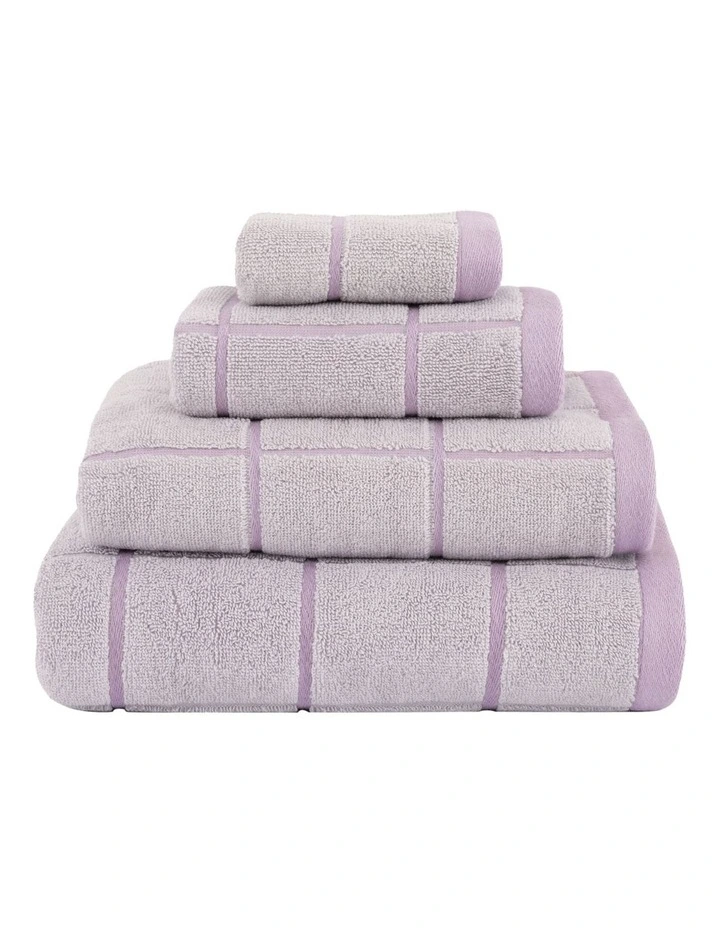 Geneva Towel Range in Mauve image 1