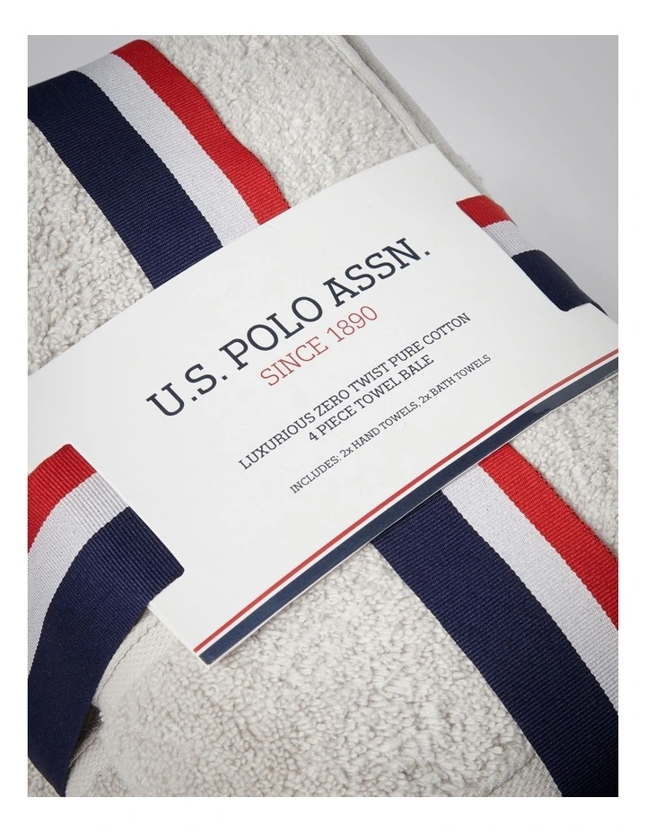 Zero Twist Towels 4 Pack in Vapour Blue image 6