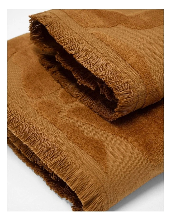 Palma Fringe Bath Towel Range in Bronze image 6