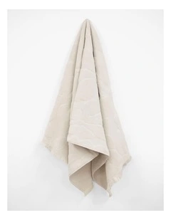 Palma Fringe Bath Towel Range in Sand