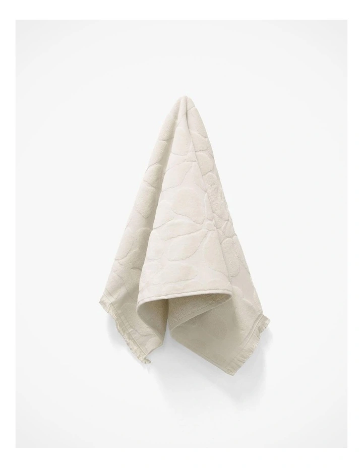 Palma Fringe Bath Towel Range in Sand image 4