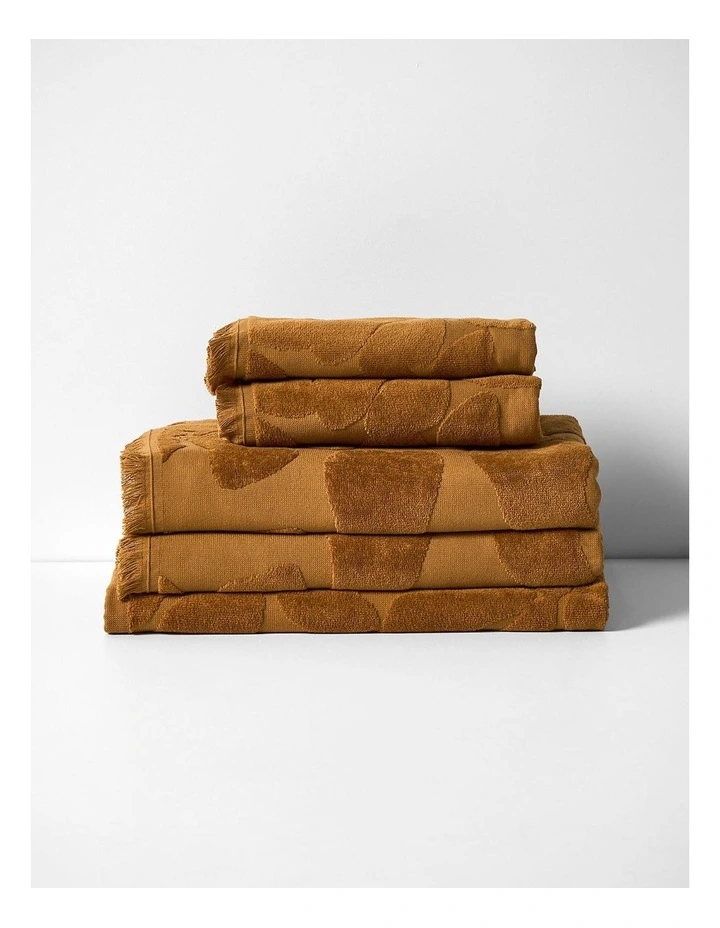 Palma Fringe Towel Set in Bronze image 1