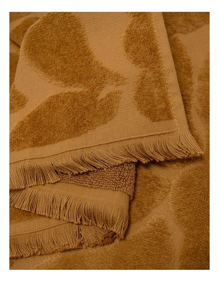 Palma Fringe Towel Set in Bronze image 5