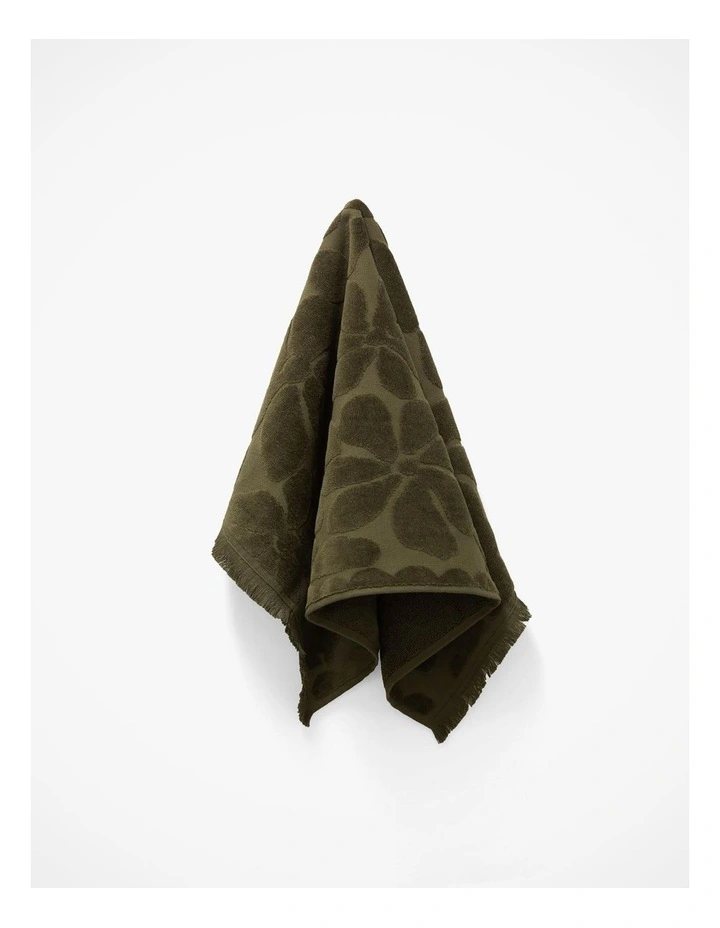 Palma Fringe Towel Set in Caper image 3