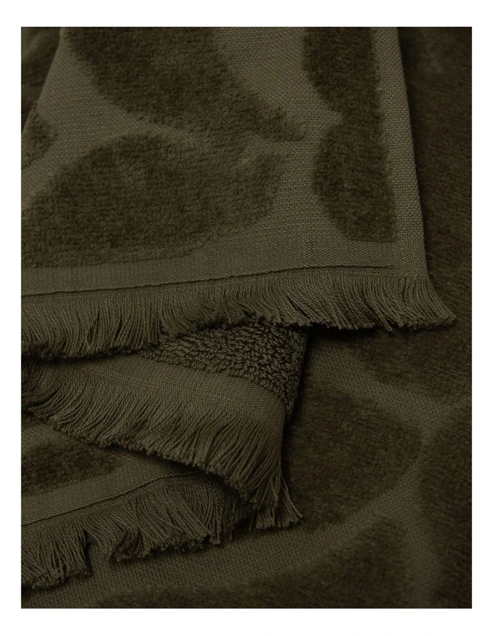 Palma Fringe Towel Set in Caper image 5