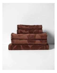 Palma Fringe Towel Set in Clove