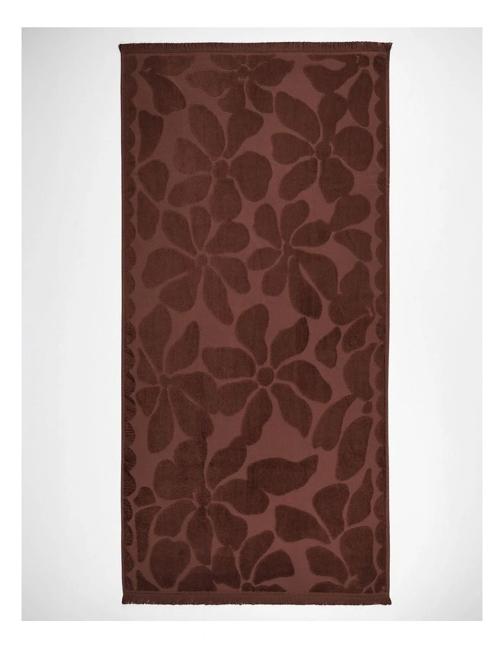 Palma Fringe Towel Set in Clove image 7
