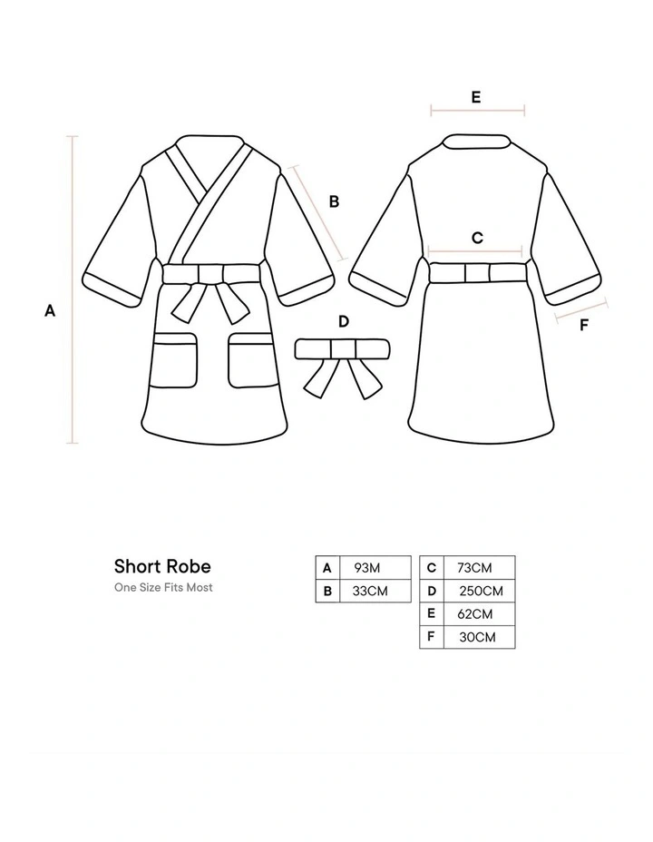 Monday Stripe Cotton Sateen Short Robe In Reef image 2