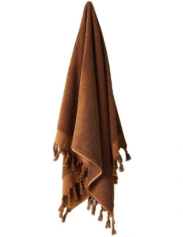 Paros Rib Bath Towel Range in Bronze