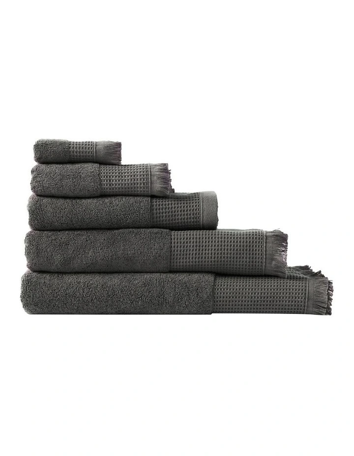 Eden Towel Range in Charcoal image 1