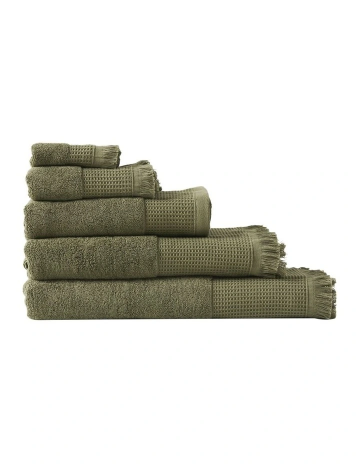 Eden Towel Range in Moss image 1