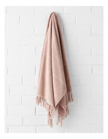 Paros Towel Range in Pink Clay