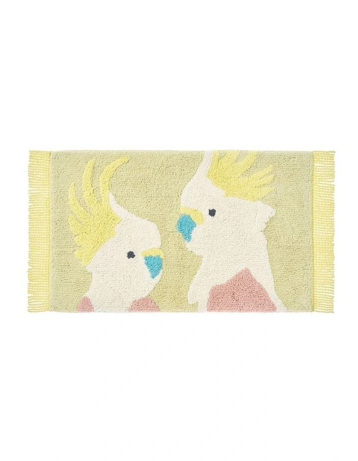Cockatoo Pals Bath Mat in Pistachio image 1