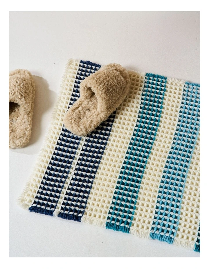 Ravello Bath Mat in Blue image 3