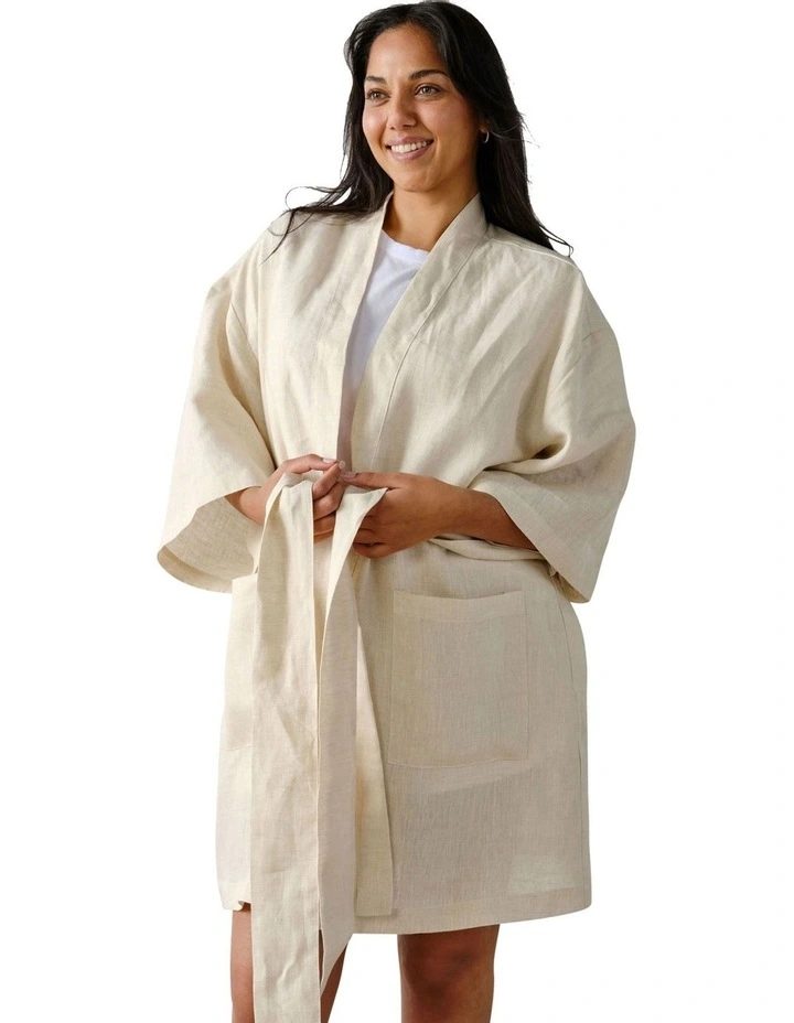 Nimes Short Robe in Natural image 2