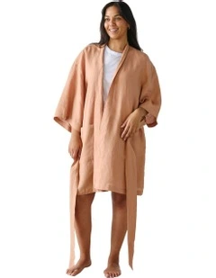 Nimes Short Robe in Clay