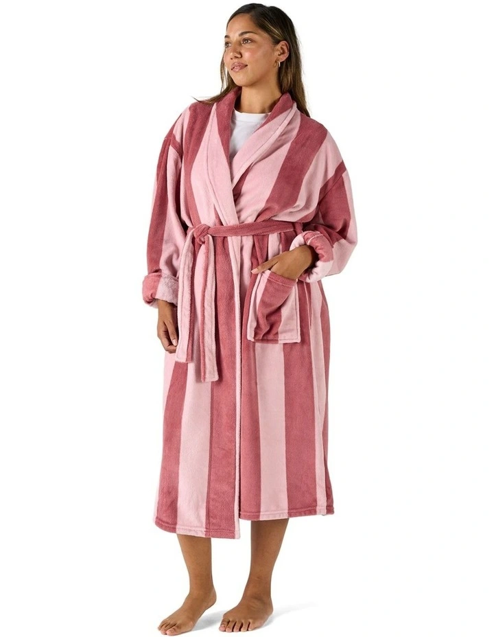 Plush Ocean City Robe in Rosewood image 2
