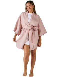 Nimes Short Robe in Rose