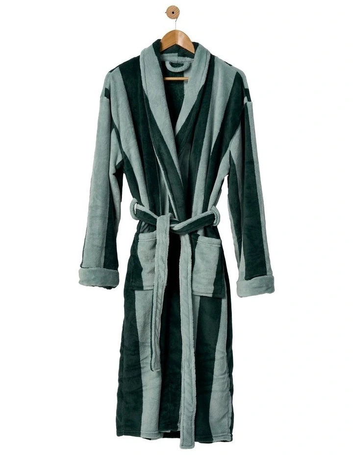 Plush Ocean City Robe in Forest image 3