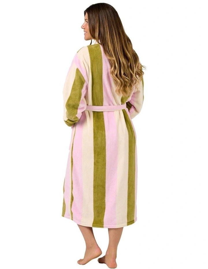 Palazzo Bath Robe in Olive image 2