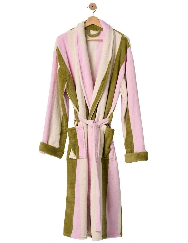 Palazzo Bath Robe in Olive image 4