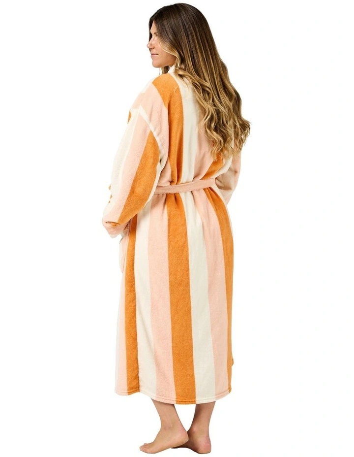 Plush Palazzo Robe in Pumpkin image 2