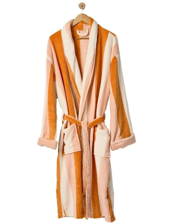 Palazzo Bath Robe in Orange image 4