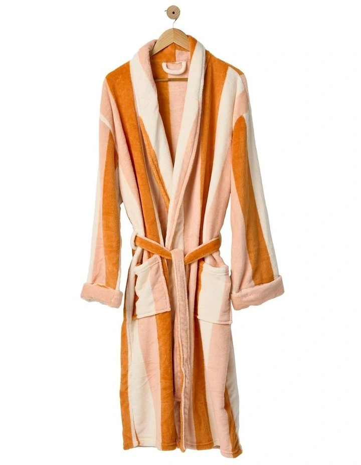 Plush Palazzo Robe in Pumpkin image 4
