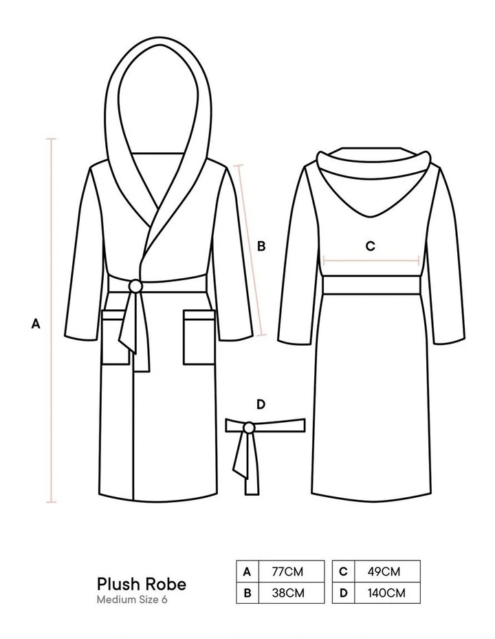 Kids Plush Palazzo Robe in Olive image 4