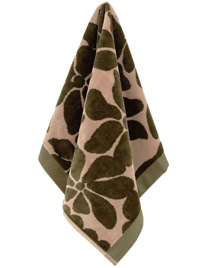 Palma Petal Australian Cotton Towel Range in Caper/Shell image 3