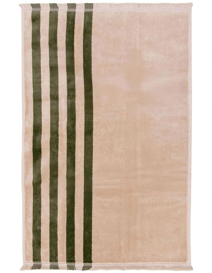 Palma Stripe Australian Cotton Towel Range in Caper/Shell image 4