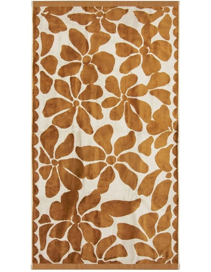 Palma Petal Australian Cotton Towel in Bronze image 2