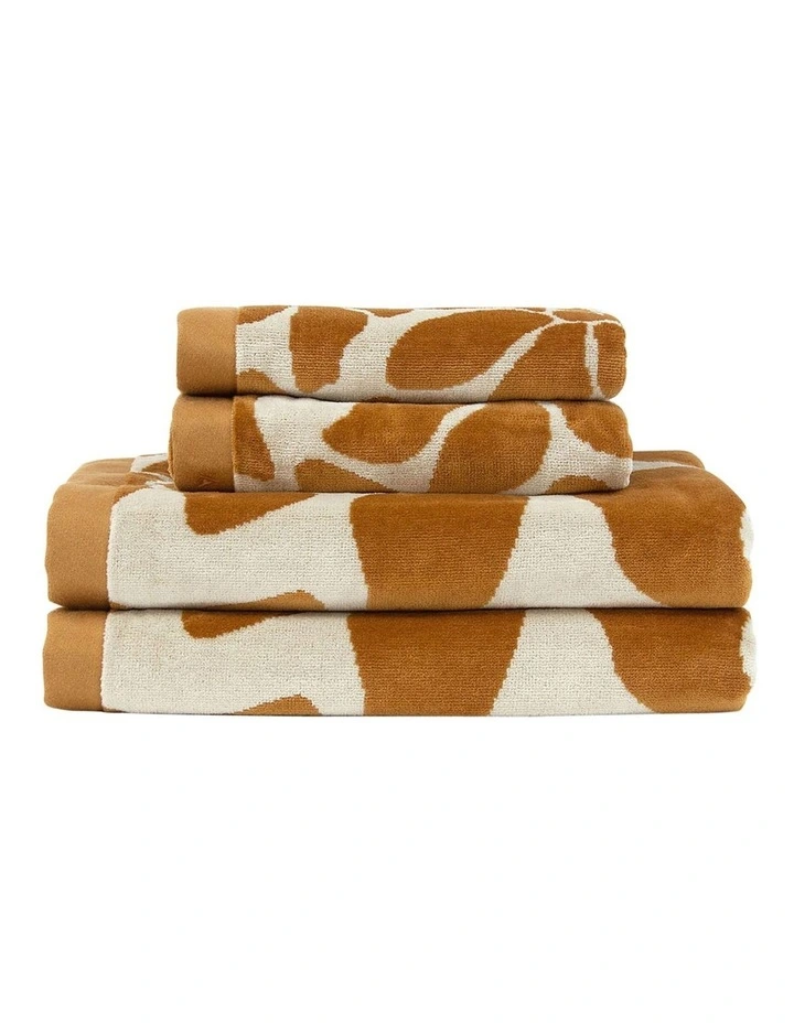 Palma Petal Australian Cotton Towel in Bronze image 6