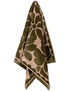 Palma Petal Australian Cotton Towel Set in Caper