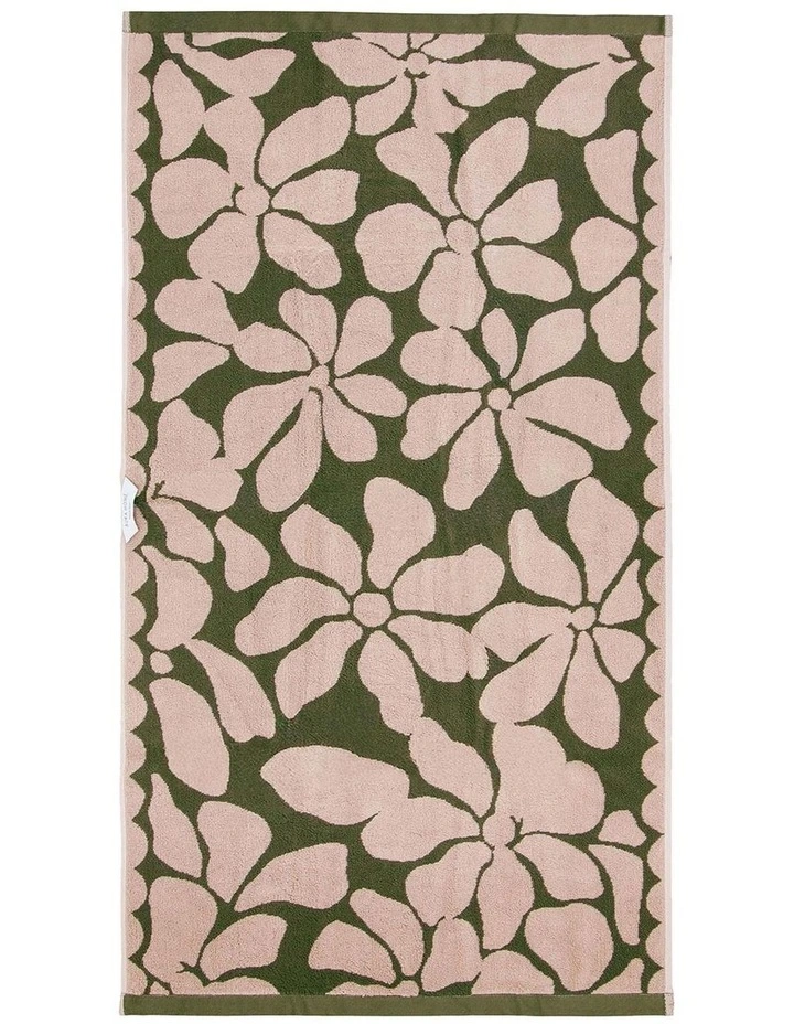 Palma Petal Australian Cotton Towel Set in Caper image 5