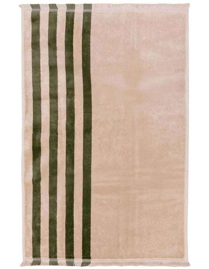 Palma Stripe Australian Cotton Towel Set in Caper/Shell image 4