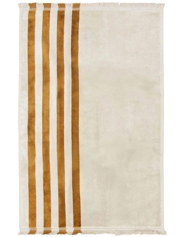 Palma Petal & Stripe Australian Cotton Towel Set in Bronze image 6