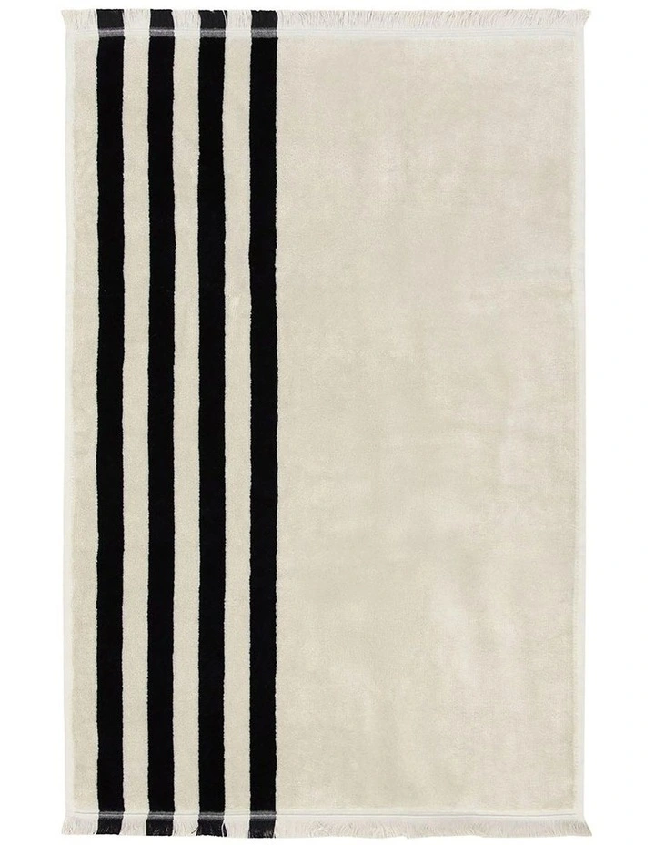 Palma Stripe Australian Cotton Towel Set in Black image 5