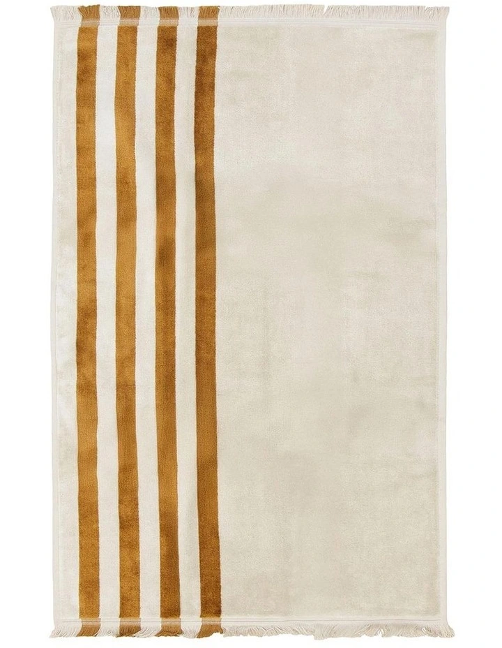 Stripe Petal Australian Cotton Towel Set in Bronze image 5