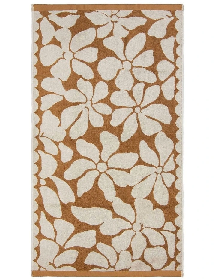 Stripe Petal Australian Cotton Towel Set in Bronze image 5