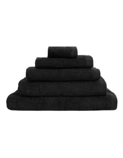 Porto Towel Range in Onyx
