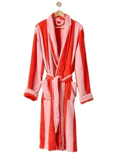 Plush Ocean City Robe in Tomato